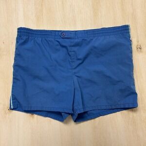 Vintage Jantzen Swim Shorts Mens 2XL Blue Mesh Lined Elastic Waist USA Trunks